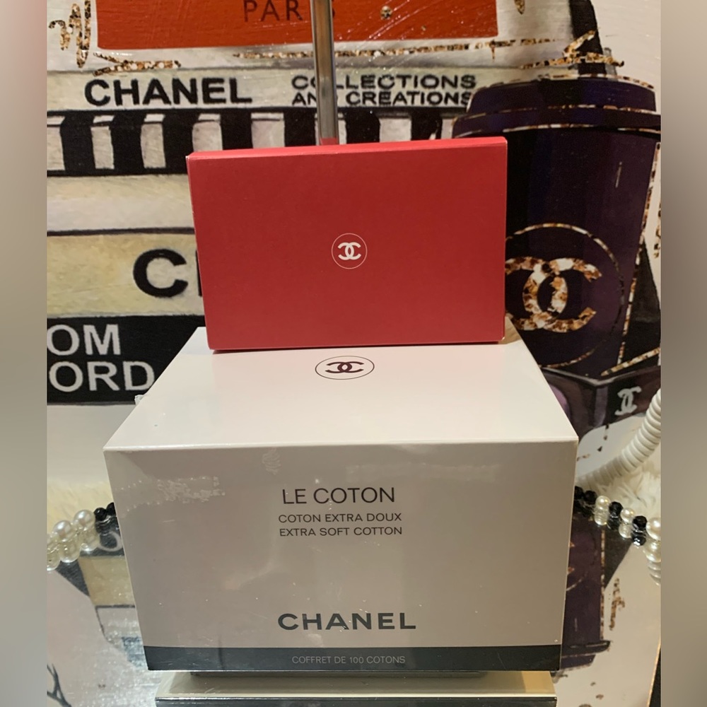 New !CHANEL Le Coton 100 count and a cute Chanel box of samples 😍🙌🏽 - Picture 2 of 6